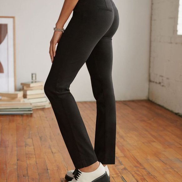💖HOST PICK💖 Reitmans Black Straight Leg Pull On Pants The Iconic (Size 14) - Picture 3 of 12